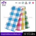 blue checked pattern kitchen tea towels